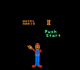 Hotel Mario II Title Screen
